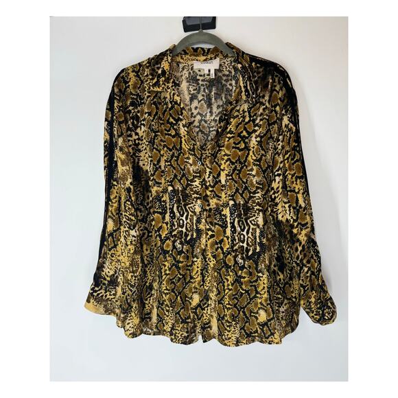 BA&SH snake print susie top S - Picture 2 of 9
